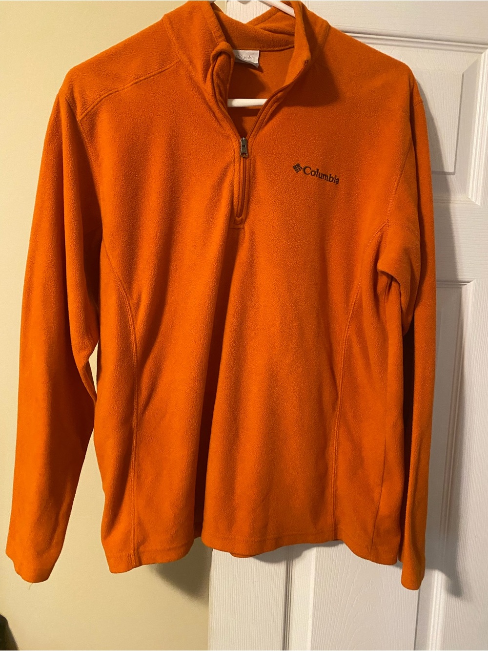 Columbia Men’s Orange Half-Zip Fleece Pullover